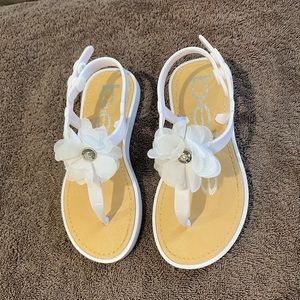 Girls Bebe sandals size extra large 11/12